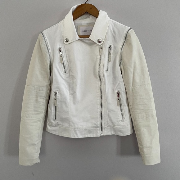 BCBG Generation Moto Denim Jacket - Picture 1 of 4
